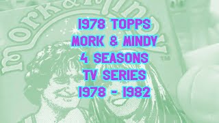 1978 Topps Mork amp Mindy TV Show 4 Seasons 1978  1982 Topps morkandmindy robinwilliams [upl. by Bartie]