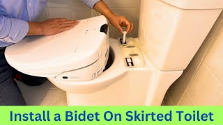 How to Install a Bidet on a Skirted Toilet Easy DIY Step by Step for Homeowners [upl. by Ahsirt436]