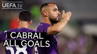 FIORENTINA v WEST HAM  Arthur CABRAL All UECL GOALS [upl. by Ahseik682]