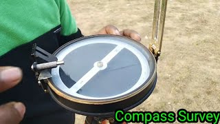 Compass Surveying  Prismatic Compass Survey Practical  कंपास सर्वेक्षण WCB  QB  in Hindi [upl. by Giavani]