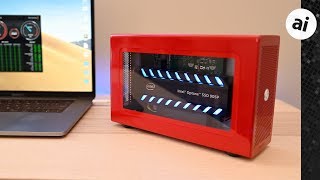 Review Thunderbolt 3 Akitio Node Lite w Blazing Fast Intel Optane SSD [upl. by Petite]