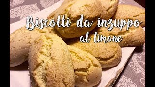 Biscotti da inzuppo al limone senza burro [upl. by Nauwaj]