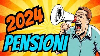 Pensioni le 3 novità della manovra 2024 [upl. by Gintz]