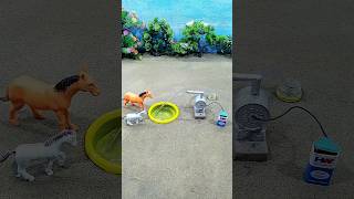 horse water will drink mini motor water pump ideas shorts  209 [upl. by Mariam]