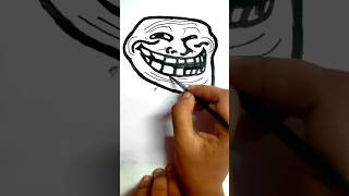 How to Draw a Scary Troll Face Easy StepbyStep [upl. by Aramahs414]