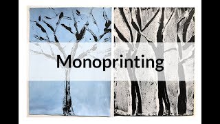 Acrylic Paint Monoprinting Tutorial [upl. by Maye]