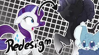 Redesigning Rarity from MLP Speedpaints  Commentary [upl. by Cita988]