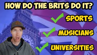 Californian Reacts  Top 10 Things Brits are Bloody Good At [upl. by Dillie]