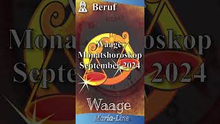 Waage BERUF 👷‍♀️ Horoskop September 2024 [upl. by Annawahs]