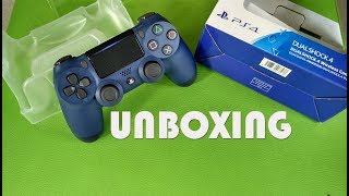 Unboxing Dualshock 4 Midnight Blue New Model PS4 [upl. by Dasha]