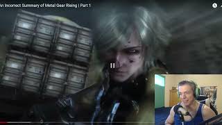 An Incorrect summary of Metal Gear Rising Part 1 by Max0r Reaction [upl. by Dnalyar]