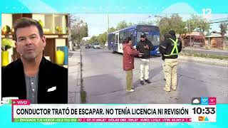 Conductor que no tenía licencia ni revisión técnica trató de escapar de fiscalización  Tu Día [upl. by Heyes709]