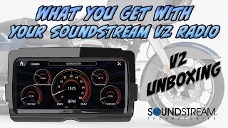 Product Unboxing  Everything included with the Soundstream V2 radio for 20142023 Harley Davidson® [upl. by Flan]