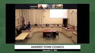 Amherst Town Council September 9th 2024 [upl. by Uehttam]