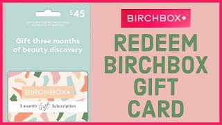 How To Redeem Birchbox Gift Card Online 2022  Using Birchbox Gift Card [upl. by Ael]