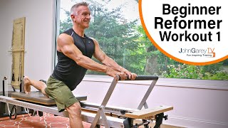 Beginner Pilates Reformer Workout 1  15 minutes [upl. by Anson]