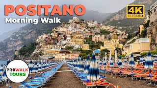 Positano Italy Morning Walk  4K 60fps  with Captions [upl. by Ariec458]