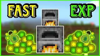 THE EASIEST AUTOMATIC FURNACE for UNLIMITED XP GLITCH in MINECRAFT  Fastest Xp Farm In MCPE 120 😱 [upl. by Lemhar]