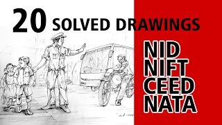 20 MEMORY DRAWINGS FOR NIDNIFTCEEDNATA Examination [upl. by Volding]