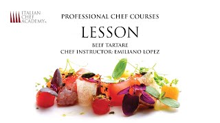 Beef Tartare  Recipe by Italian Chef Academy [upl. by Sherfield]