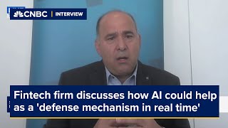 Cybersecurity Fintech firm discusses how AI could help as a defense mechanism in real time [upl. by Aynotak]