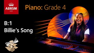 Billies Song  ABRSM Piano Grade 4 2023 amp 2024 B1  Synthesia Piano tutorial [upl. by Dippold803]