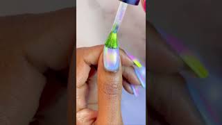 🩵🌞 easynailart nails naildesigns shorts gradientnails nailart nailinspo [upl. by Enilec806]