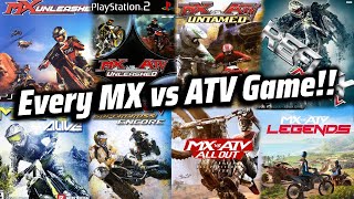 Playing every MX vs ATV Game in one video [upl. by Otrebmal278]