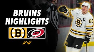 Bruins Highlights Best of Bostons Battle With Carolina Brad Marchand Reaches Milestone [upl. by Farrington49]