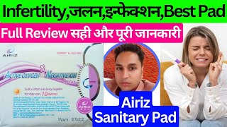 airiz pads demo  airiz sanitary pads review  airiz active oxygen negative ion relax  airiz pads [upl. by Pricilla]