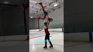 Dena Weiner with Timmy  FLAG Day Pairs Ice Skating June 14 2024 [upl. by Sigmund467]