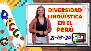 Aprendo en casa TV 21 de mayo DPCC 5to Diversidad Lingüística en el Perú  Ficha de Trabajo [upl. by Eibbil]