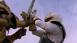 Mmpr white ranger vs goldar all fights [upl. by Anavlis]