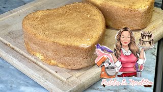 RECETA EN GRAMOSPAN ESPONJA DE 3 HUEVOSPasteles La MoreliAna [upl. by Rehportsirhc]