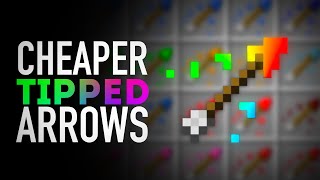 Cheaper Tipped Arrows in MC Bedrock  shorts  Did you know Minecraft [upl. by Lareine]