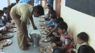 Indias Massive School Lunch Program Aims to Curb Widespread Malnutrition [upl. by Nnayr]