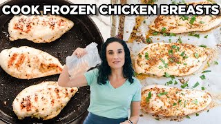 How to Cook Frozen Chicken Breasts Safely  Stove amp Oven Methods [upl. by Werbel124]