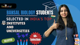 Bansal Biology Students Selected in Top Institutes I Bansal Biology Results I Bansal Biology App [upl. by Egide]