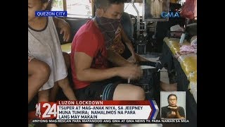 24 Oras Tsuper at maganak niya sa jeepney muna tumira [upl. by Ahsrats]