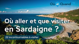 Où aller et que visiter en Sardaigne  22 lieux INCONTOURNABLES [upl. by Seroled]