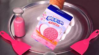 ASMR Chill Crafting Pink OREO Delights at 30°C [upl. by Aiselad]