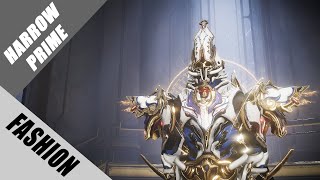 Warframe  Fashion Frame  Harrow Prime  Holy Emissary [upl. by Esinyt]