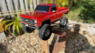 110 scale RC crawler mobile obstacle course demo [upl. by Annaed]