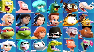 Nickelodeon AllStar Brawl 2  All Characters  Alternate Costumes [upl. by Hardej717]