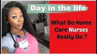 Day in the life of a HomeCare  VISIT nurse Come to work with me  what do we really do [upl. by Chu]