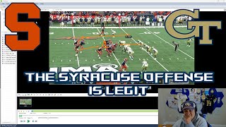 Syracuse Georgia Tech Film Breakdown The Syracuse Offense is Legit [upl. by Elyk]