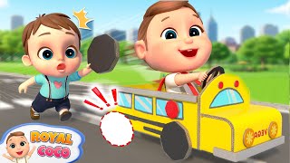 Wheels on the Bus Play Version  RoyalCoco Nursery Rhymes amp Kids Songs [upl. by Yanal]