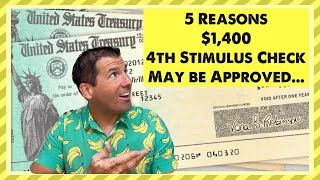 5 Reasons a 1400 4th Stimulus Check May be Approved in 2024  SSA SSDI SSI Low Income [upl. by Latrina]