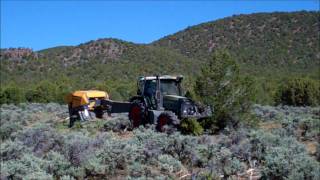 Supertrak WB55 BioBaler Baling Pinyon and Junipers [upl. by Figge]