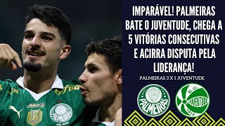 IMPARÁVEL PALMEIRAS VENCE MAIS UMA CHEGA A MELHOR SEQUÊNCIA DESDE 23 E ACIRRA DISPUTA PELA PONTA [upl. by Gmur185]